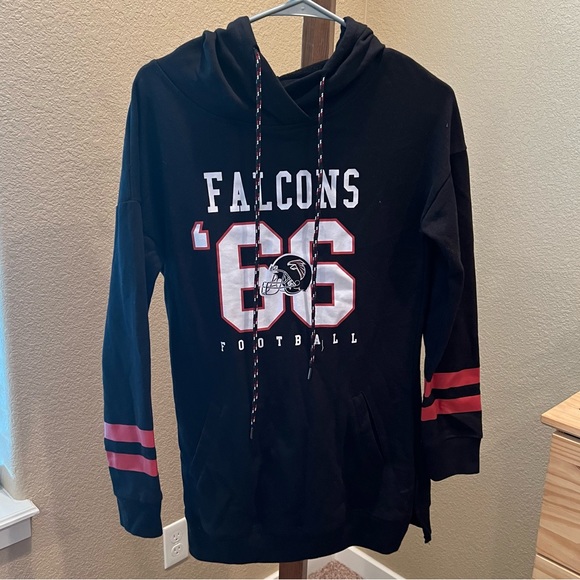 Atlanta Falcons Tunic Hooded Sweatshirt - Picture 1 of 6